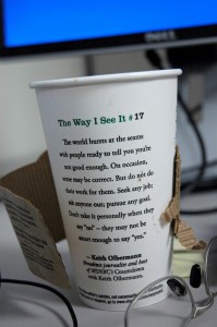 The Way I See It - Starbucks Cup
